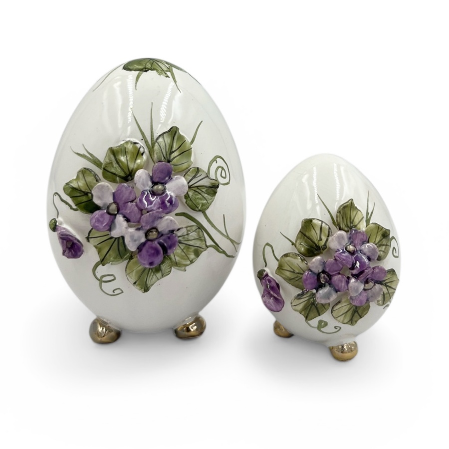 Ceramiczna pisanka kwiaty - obrazek 3