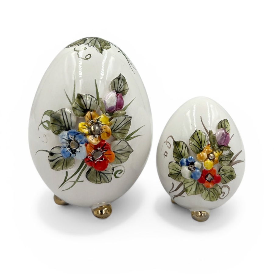 Ceramiczna pisanka kwiaty - obrazek 2