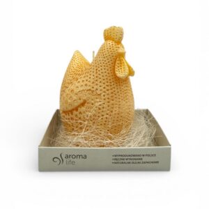 Świeca wielkanocna - kurka w kropki